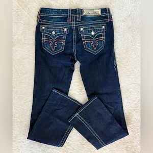 New! Rock Revival Alivia Easy Boot Jeans Dark Wash, Size 26